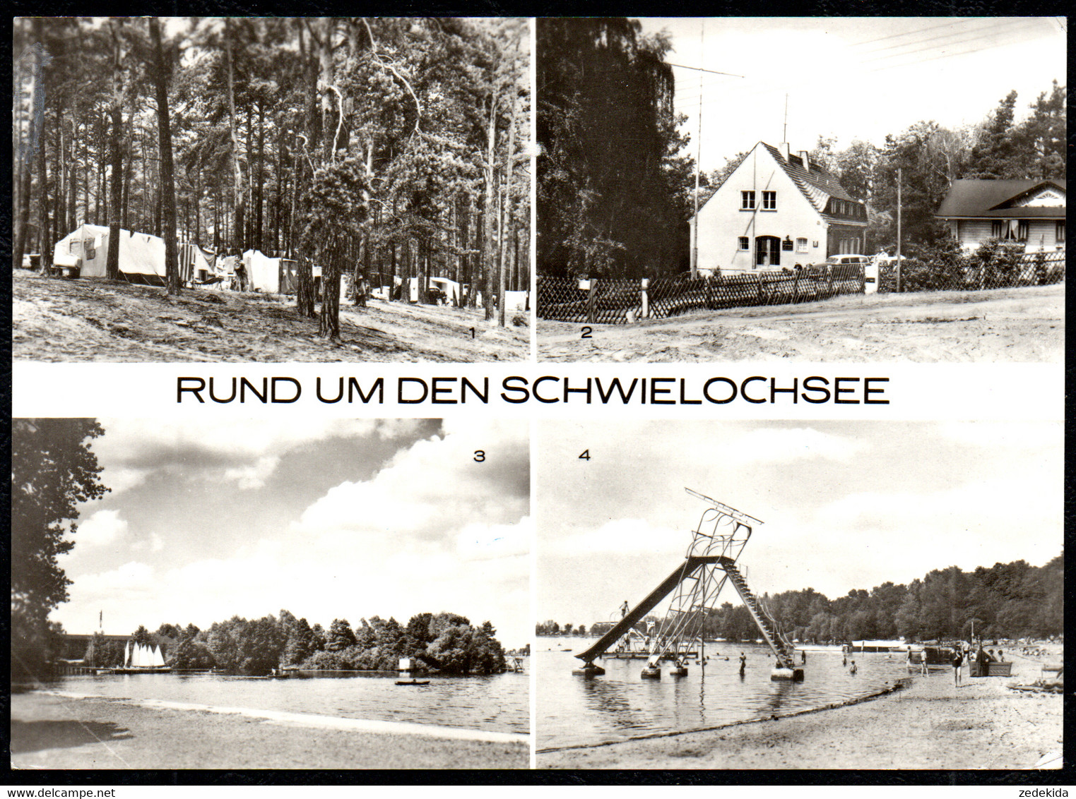 F6718 - Zaue Zeltplatz Jessern Jugendherberge Fryco Rocho Goyatz Hafen - Bild Und Heimat Reichenbach - Goyatz