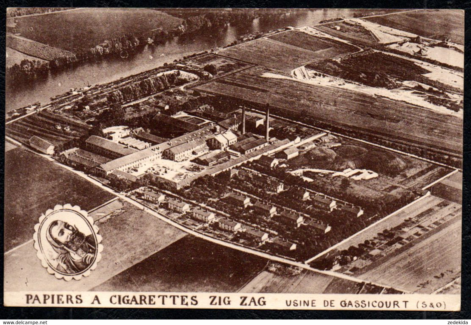 C5701 - Gassicourt Papiers A Cigarettes Zig Zag - Luftbild - Ile-de-France