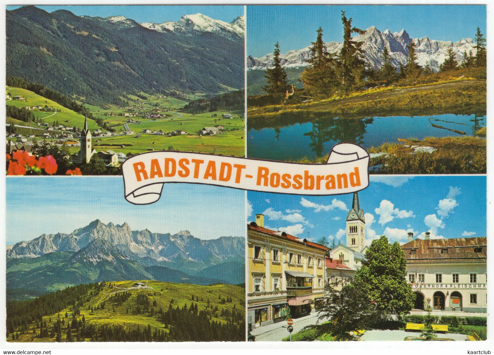 Radstadt - Blick Auf Radstadt - Rossbrand Mit Dachstein  - (Österreich) - Radstadt