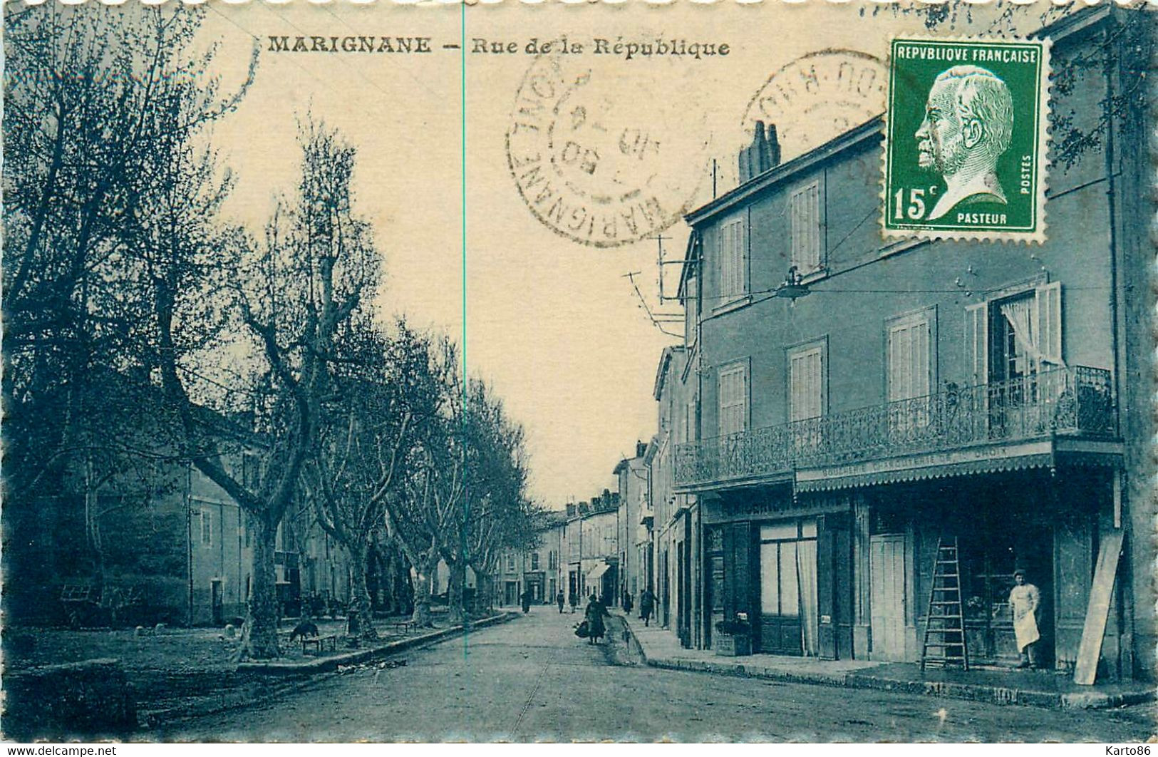 Marignane * La Rue De La République * Boucherie Charcuterie - Marignane