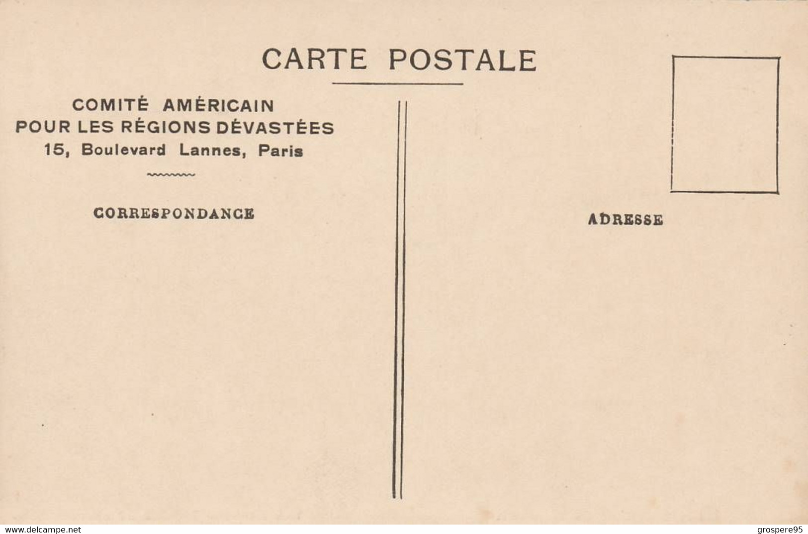 LA VIE TRIOMPHE AUTOUR DE LA MORT COMITE AMERICAIN POUR LES REGIONS DEVASTEES - Oorlog 1914-18