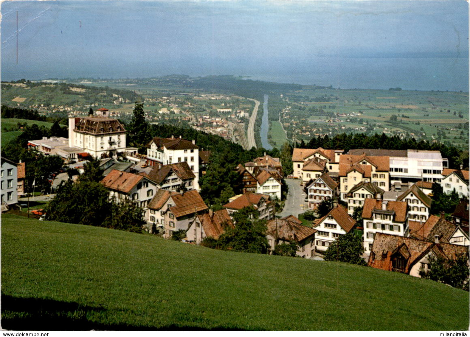 Kurort Walzenhausen Mit Rheineck, Altenrhein Und Bodensee (39483) * 24. 7. 1991 - Walzenhausen