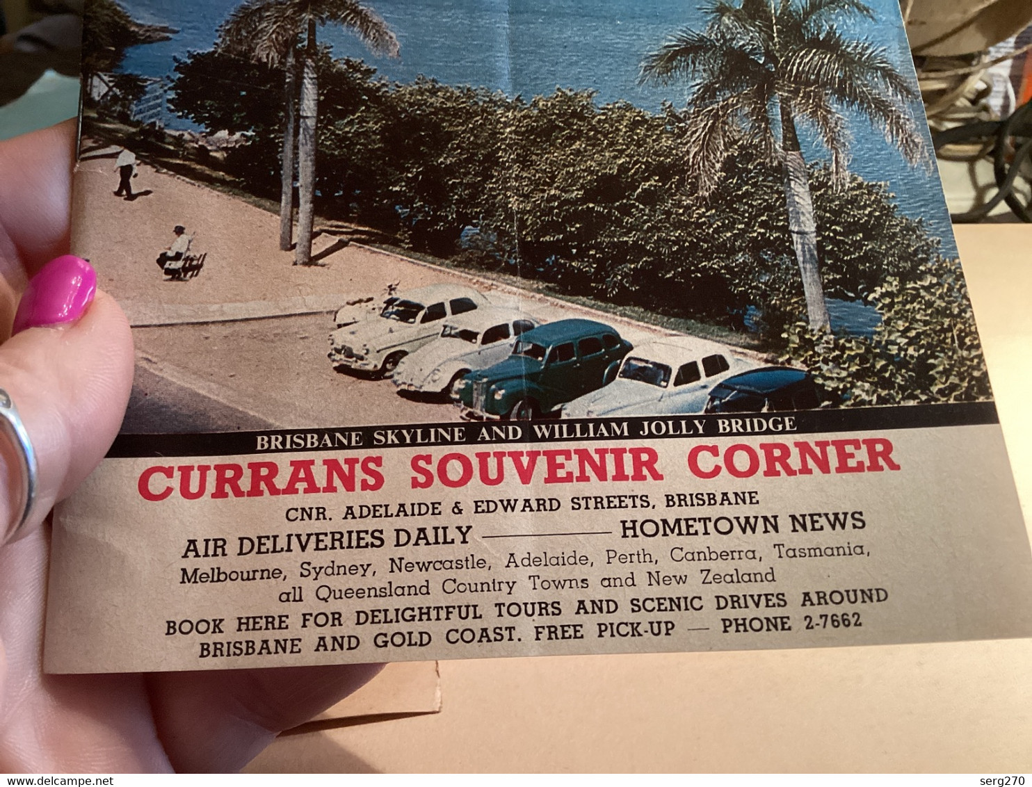 AUSTRALIA - Brisbane Publicité 1969 Currans Souvenir Corner Air Deliveries Daily Sidney Melbourne - Australia