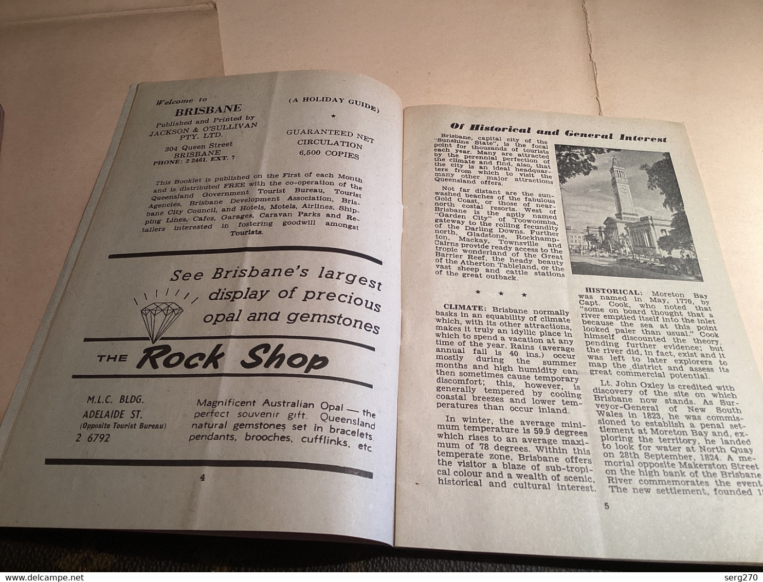 AUSTRALIA - Brisbane Publicité 1969 Currans Souvenir Corner Air Deliveries Daily Sidney Melbourne - Australië