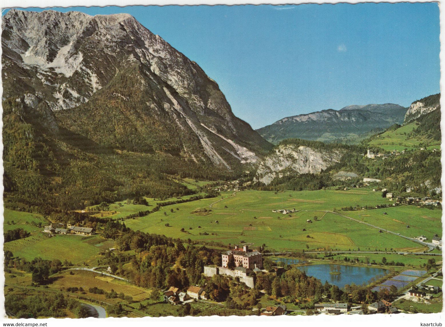 Jugendherberge Schloß Trautenfels Mit Grimming, 2351 M. Blick Gegen Unterburg, Pürgg Und Untergrimming - (Österreich) - Stainach