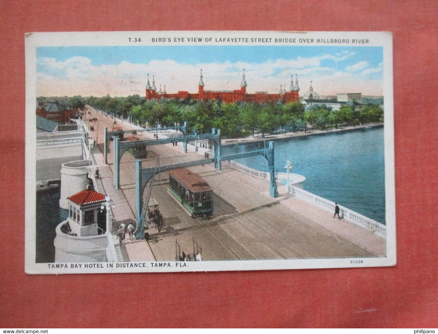 Trolley On Lafayette Street Bridge.   Tampa  Florida > Tampa        Ref 5524 - Tampa