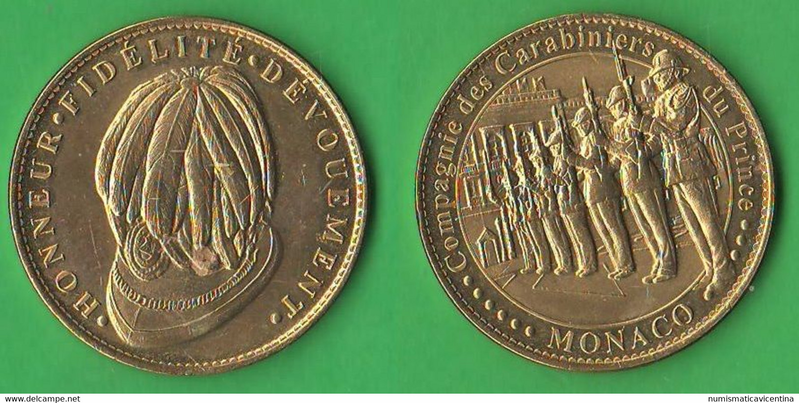 Monaco Monte Carlo Les Carabiniers Du Prince Medal Medaille Honneur Fidèlitè Dèvouement - Royaux / De Noblesse