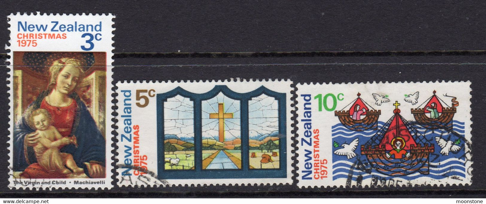 New Zealand 1975 Christmas Set Of 3, Used, SG 1083/5 (A) - Oblitérés