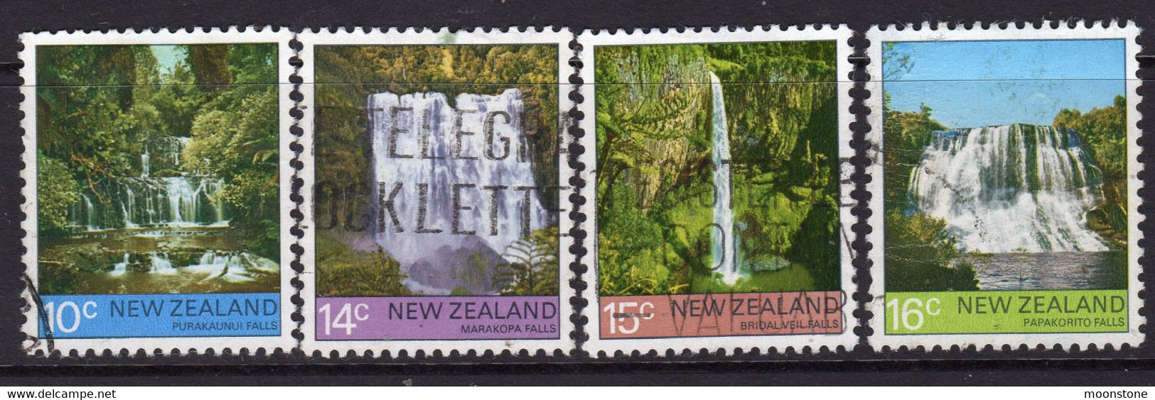 New Zealand 1976 Waterfalls Set Of 4, Used, SG 1121/4 (A) - Oblitérés