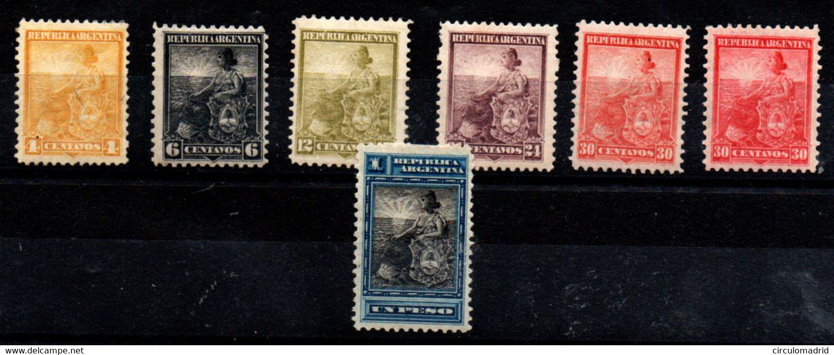 Argentina Nº 114, 116, 119, 123, 125/25ª, 127. Año 1899/903 - Unused Stamps
