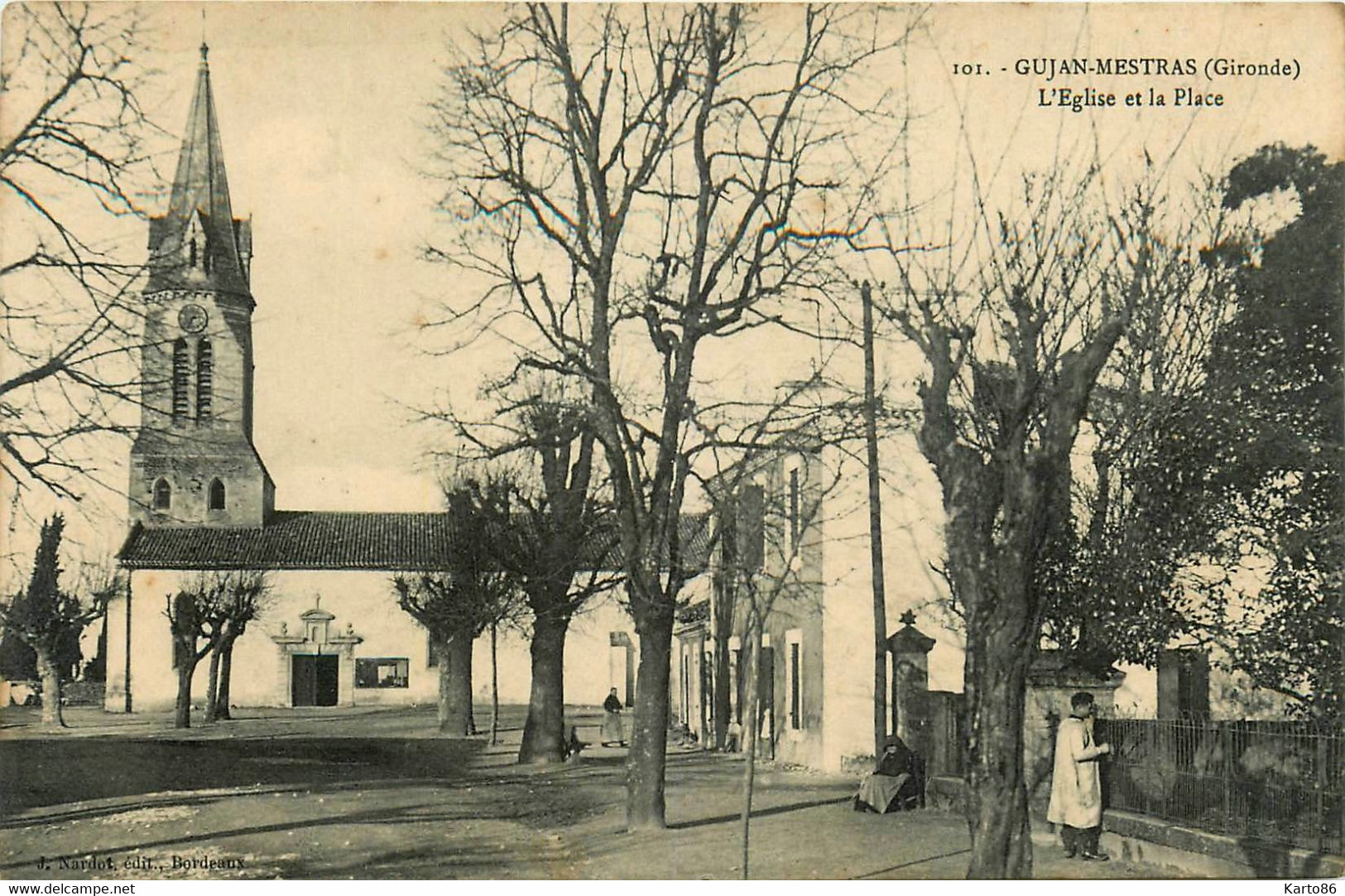 Gujan Mestras * La Place De L'église Du Village - Gujan-Mestras