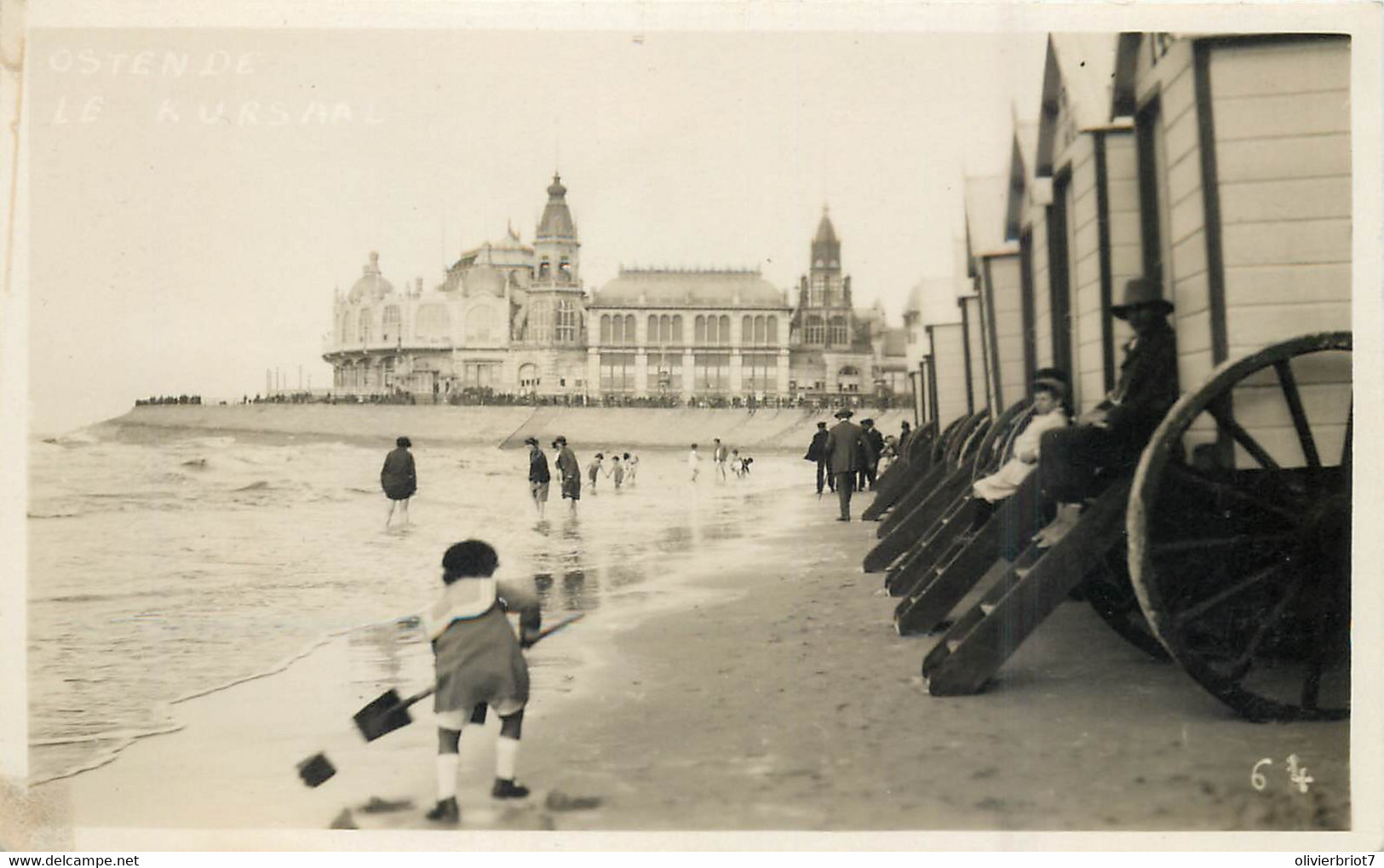 Ostende - Carte-Photo - Les Cabines  - La Plage - Oostende