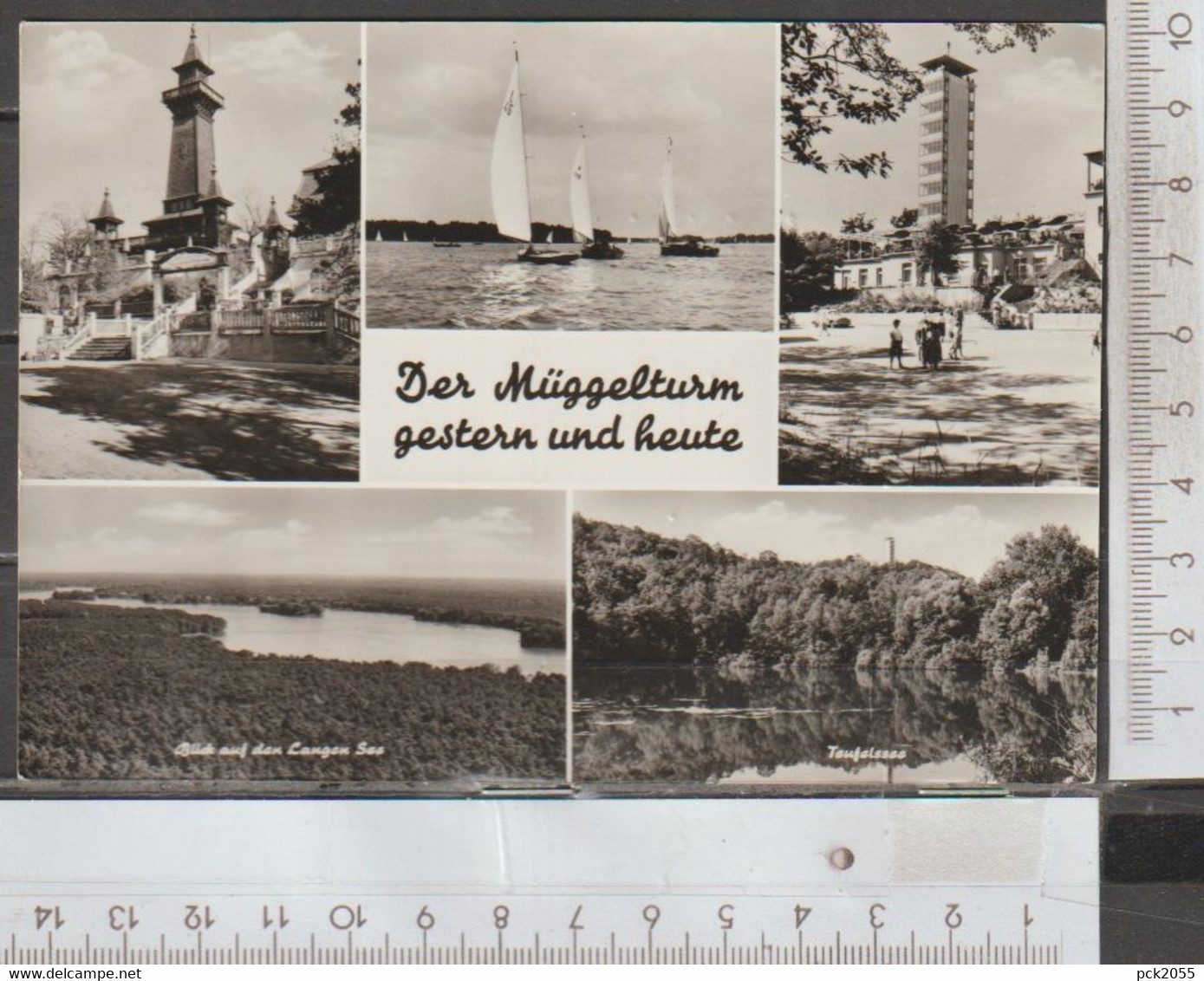 Berlin Köpenick Der Müggelturm Gestern Und Heute Gebraucht 1976 (AK 1452 )günstige Versandkosten - Köpenick