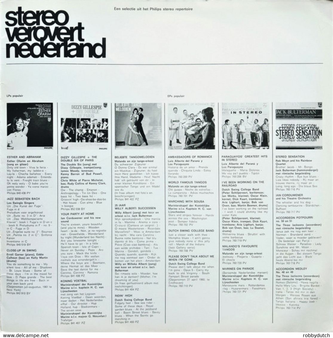 * LP *  STEREO VEROVERT NEDERLAND - VARIOUS (Holland 1964)