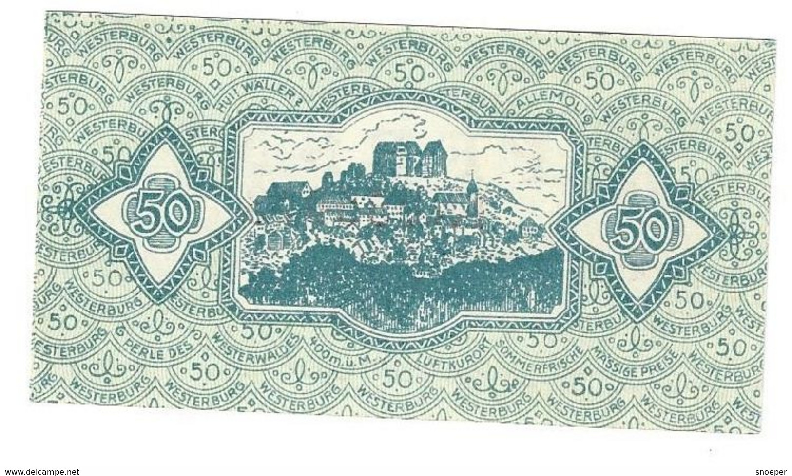 **notgeld  Westerburg 50 Pfennig W33.5 - [11] Local Banknote Issues