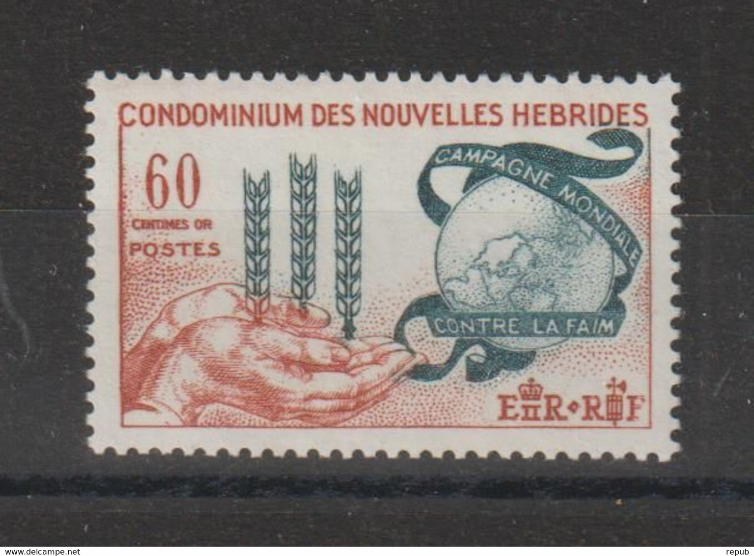 Nouvelles-Hébrides Légende Française 1963 Campagne Contre La Faim 197, 1 Val ** MNH - Nuovi