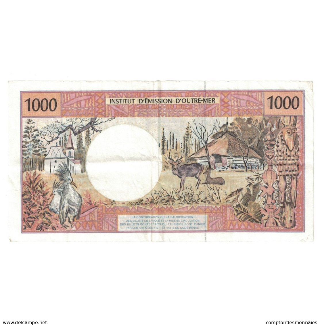 Billet, Tahiti, 1000 Francs, 1985, KM:27d, TTB - Papeete (Französisch-Polynesien 1914-1985)