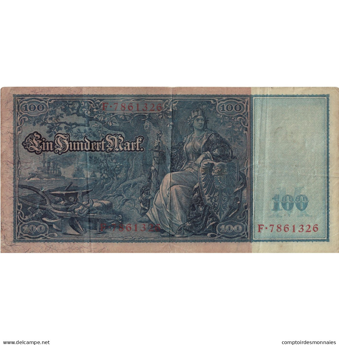 Billet, Allemagne, 100 Mark, 1910, 1910-04-21, KM:42, TB - 100 Mark