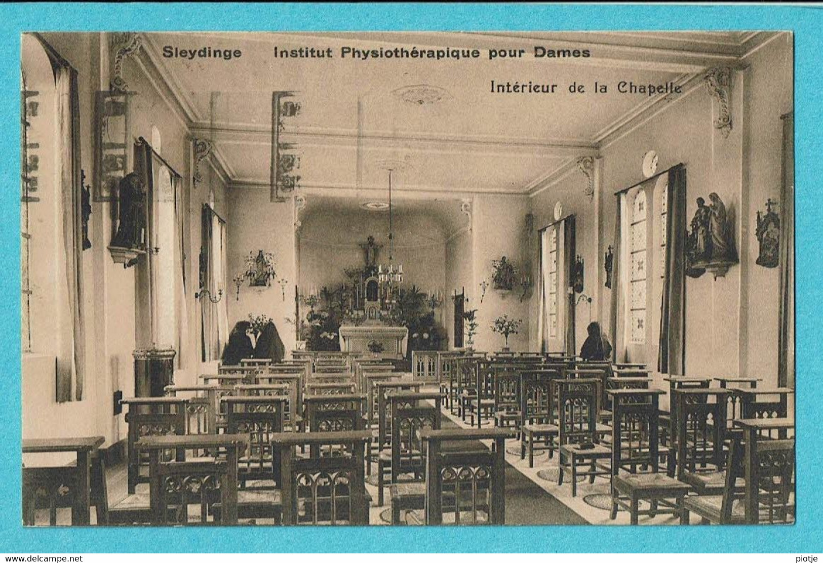 * Sleidinge - Sleydinge (Evergem - Oost Vlaanderen) * Institut Physiothérapique Pour Dames, Intérieur De La Chapelle - Evergem