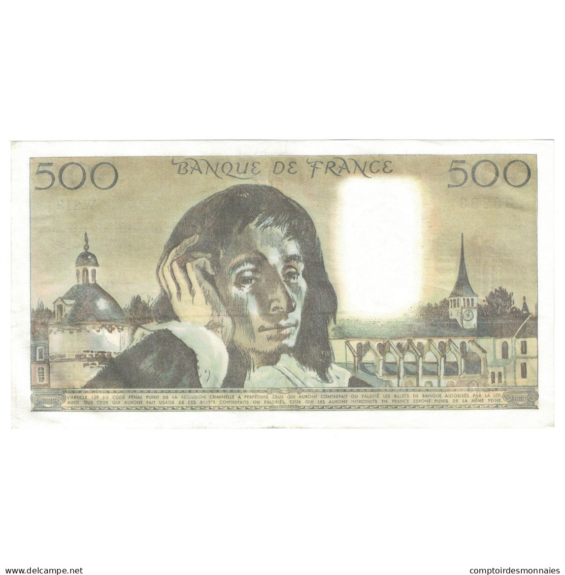 France, 500 Francs, Pascal, 1984, W.213, SUP+, Fayette:71.31, KM:156e - 500 F 1968-1993 ''Pascal''