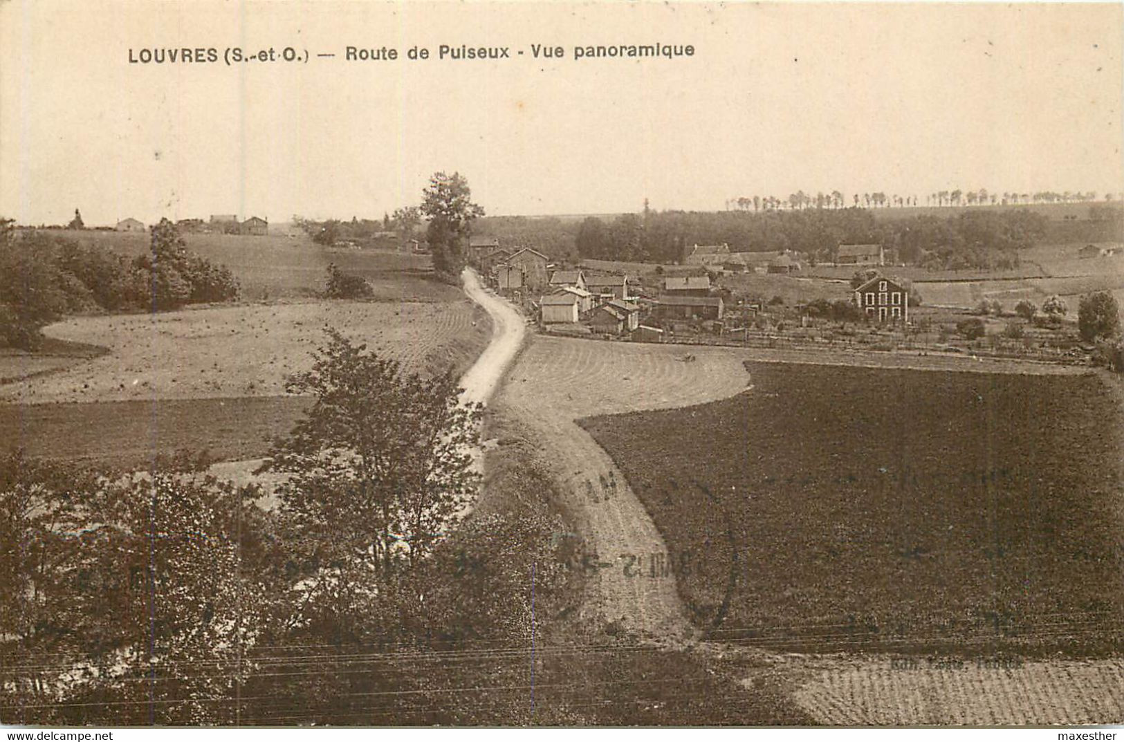 LOUVRES Route De Puiseux Vue Panoramique - Louvres