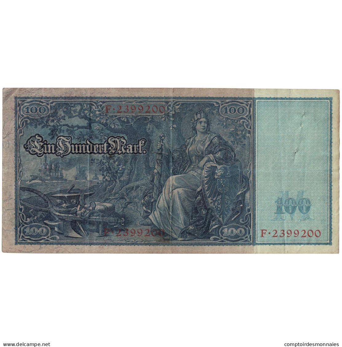 Billet, Allemagne, 100 Mark, 1910, 1910-04-21, KM:42, TB+ - 100 Mark