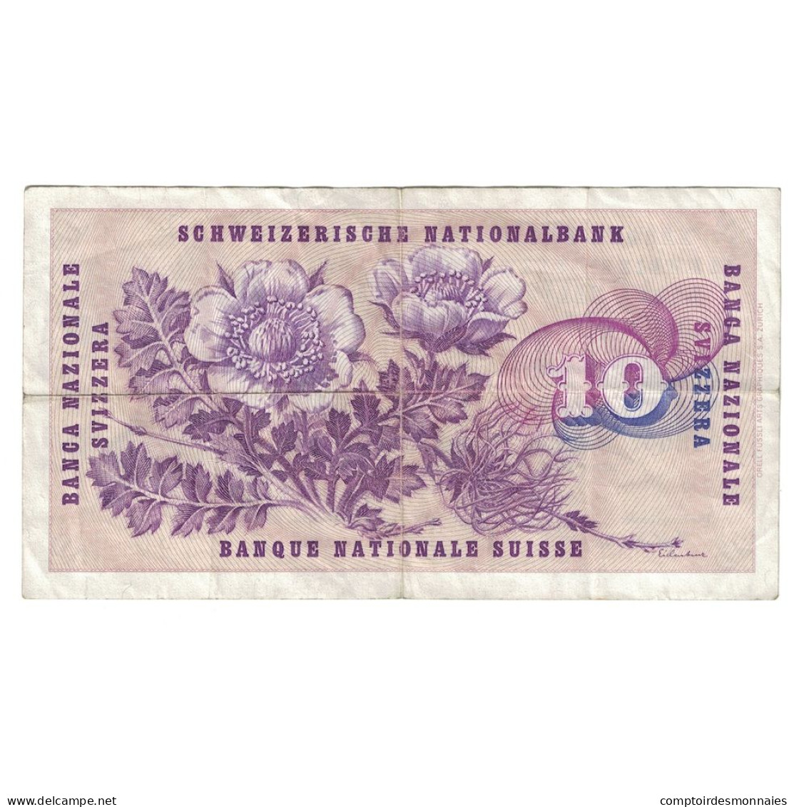 Billet, Suisse, 10 Franken, 1971, 1971-02-10, KM:45q, TB+ - Suisse