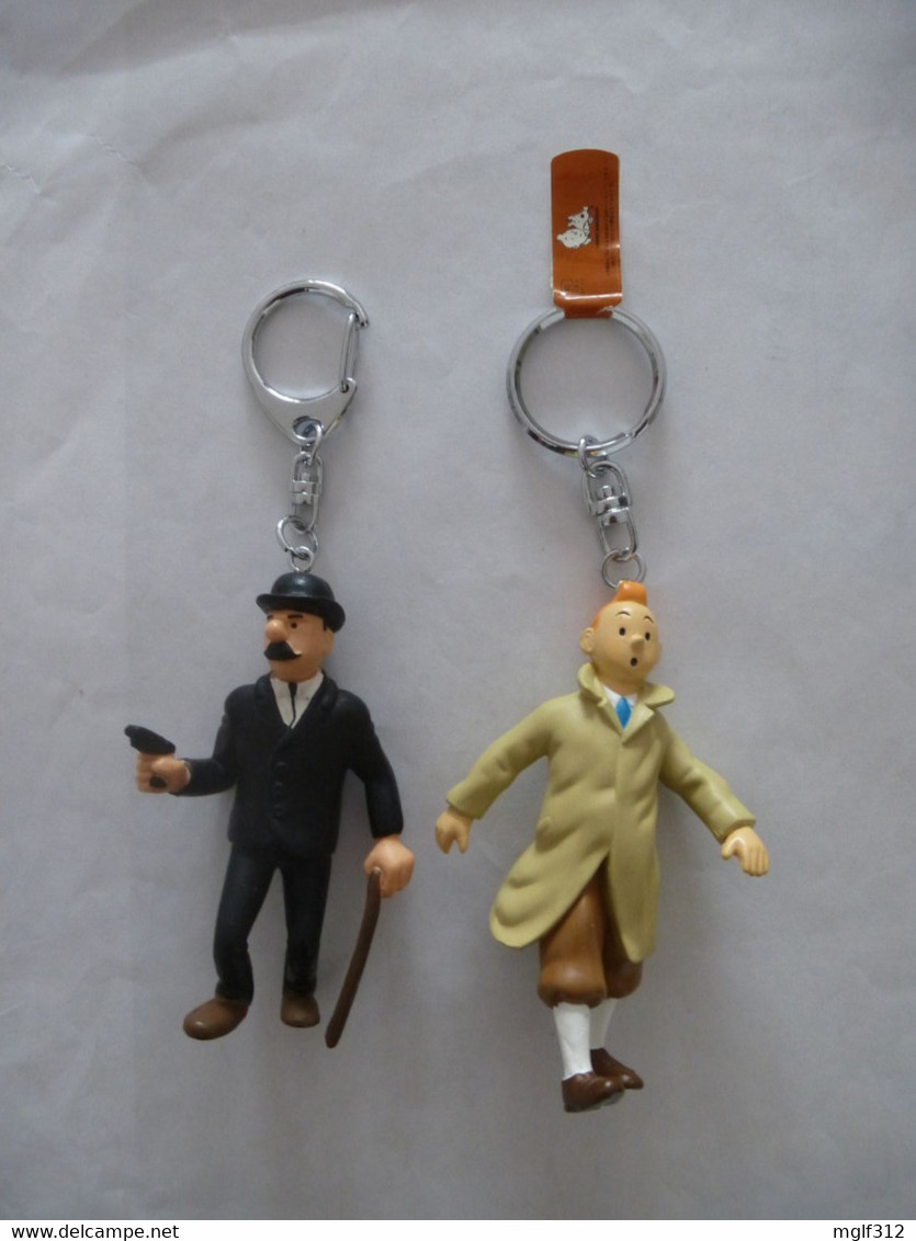 TINTIN : LOT De 2 Figurines - TINTIN Et DUPONT - HERGE Moulinsart 1994 - Tim & Struppi