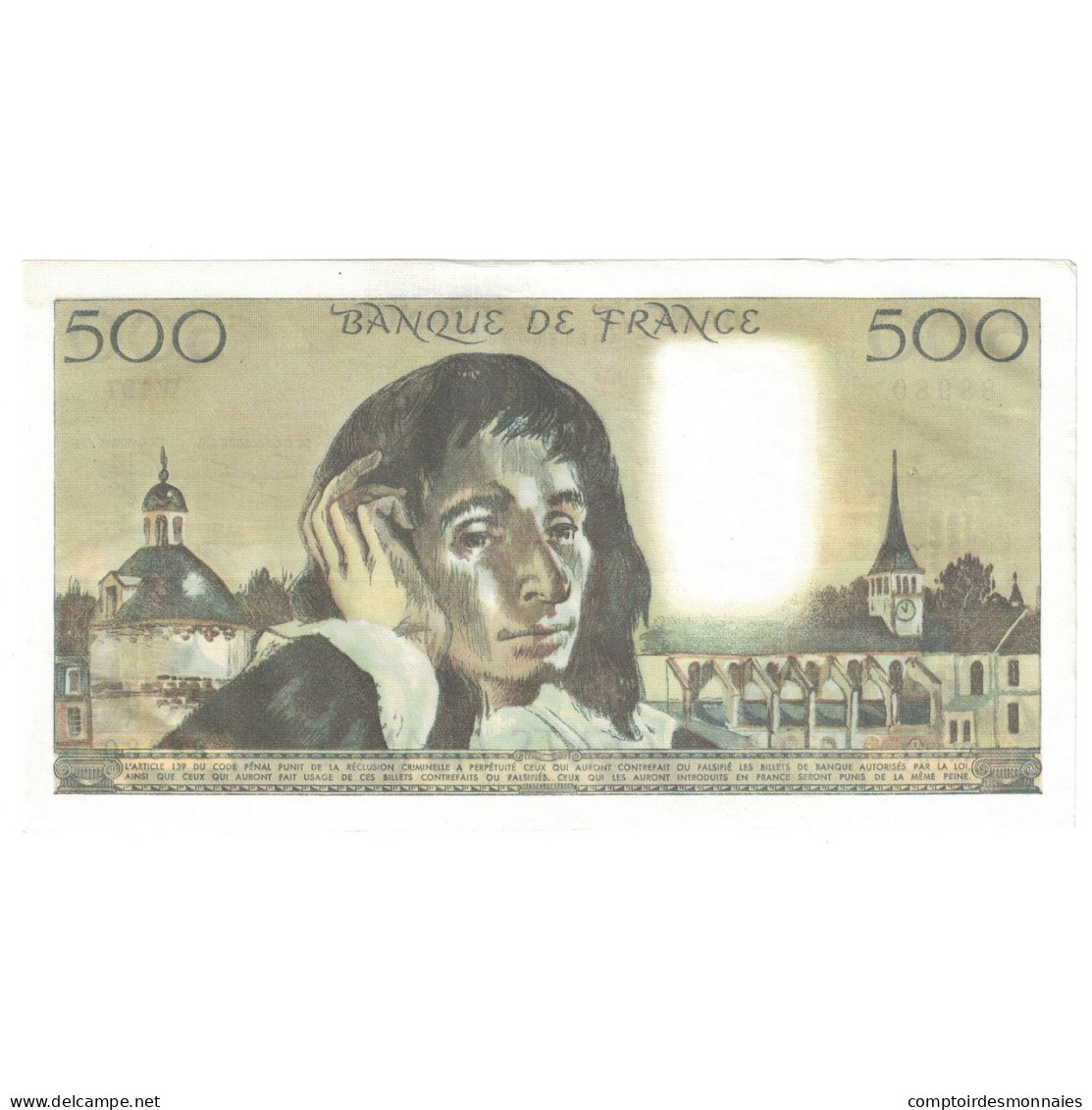 France, 500 Francs, Pascal, 1984, W.197, SUP+, Fayette:71.30, KM:156e - 500 F 1968-1993 ''Pascal''