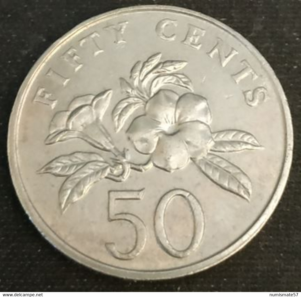 SINGAPOUR - SINGAPORE - 50 CENTS 2005 - KM 102 - ( Blason Bas ) - Singapour