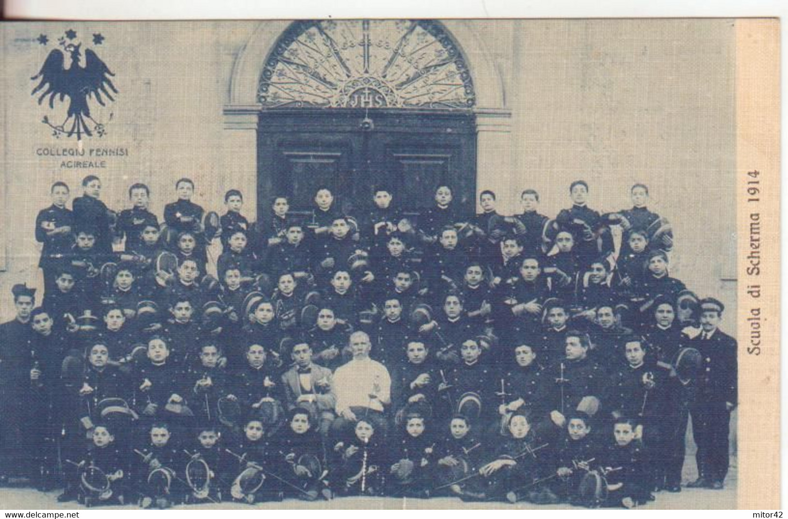 401*-Acireale-Collegio Pennisi-Schools-Colleges Ecoles-Sport-Scherma-Fencing-Clôture-1914 X Roma - Acireale