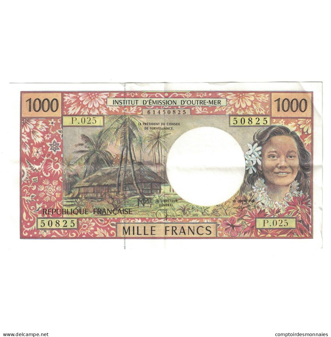 Billet, Tahiti, 1000 Francs, 1985, KM:27d, TTB - Papeete (French Polynesia 1914-1985)