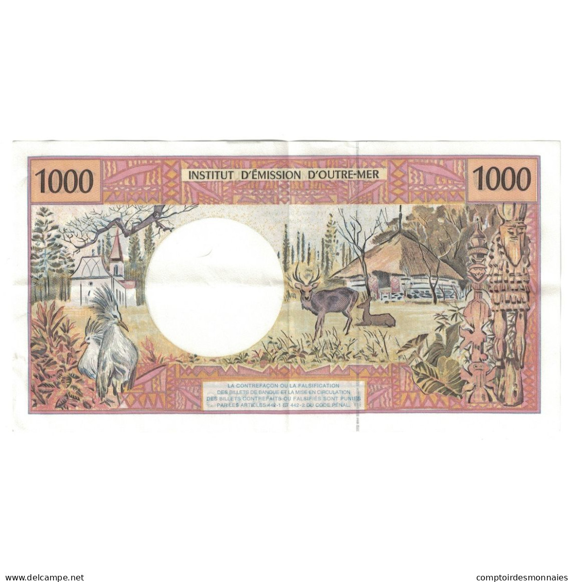 Billet, Tahiti, 1000 Francs, 1985, KM:27d, TTB - Papeete (Polinesia Francesa 1914-1985)