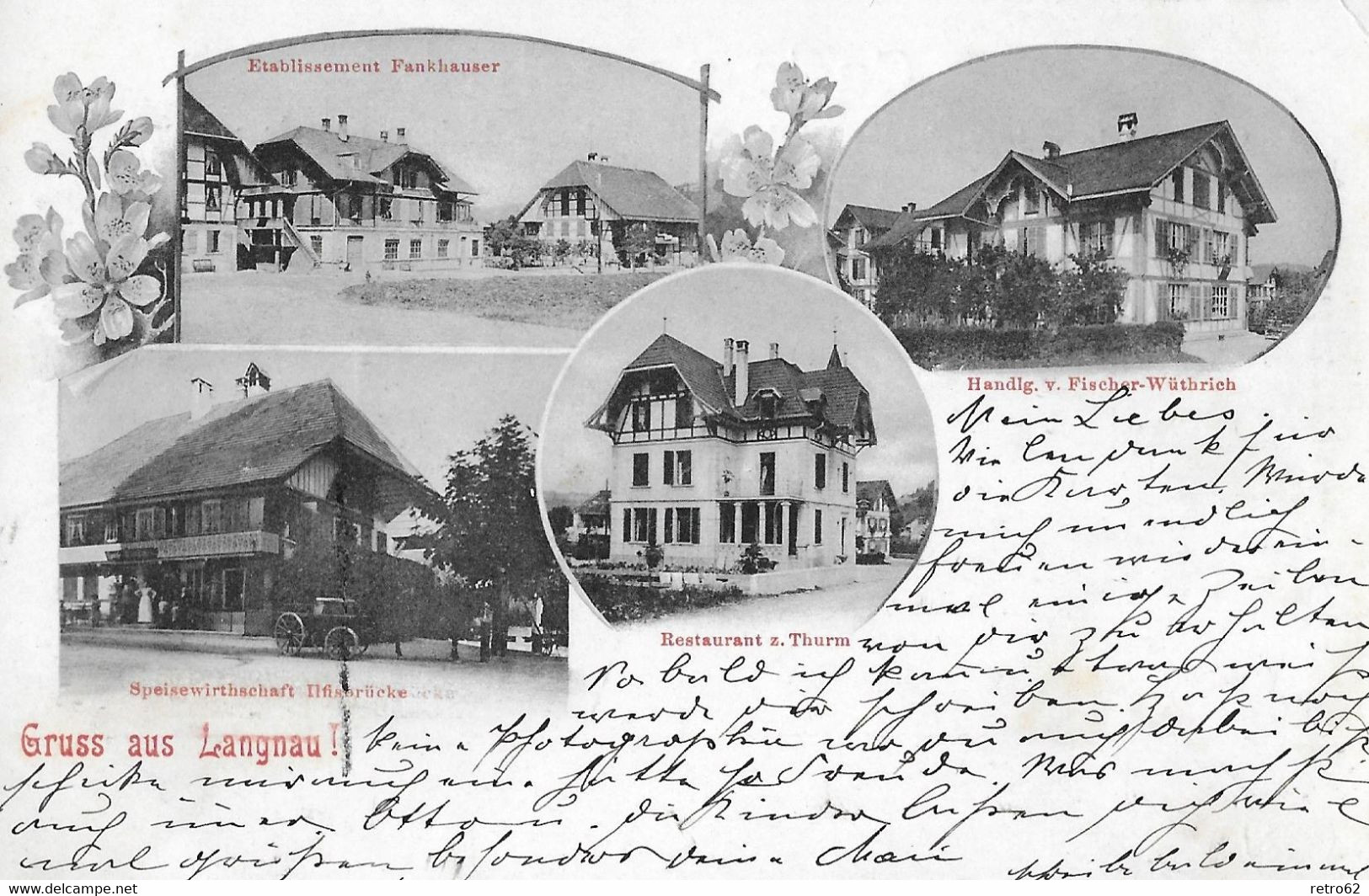 GRUSS AUS LANGNAU → Alte Mehrbild Karte Anno 1902    ►RAR◄ - Langnau Im Emmental