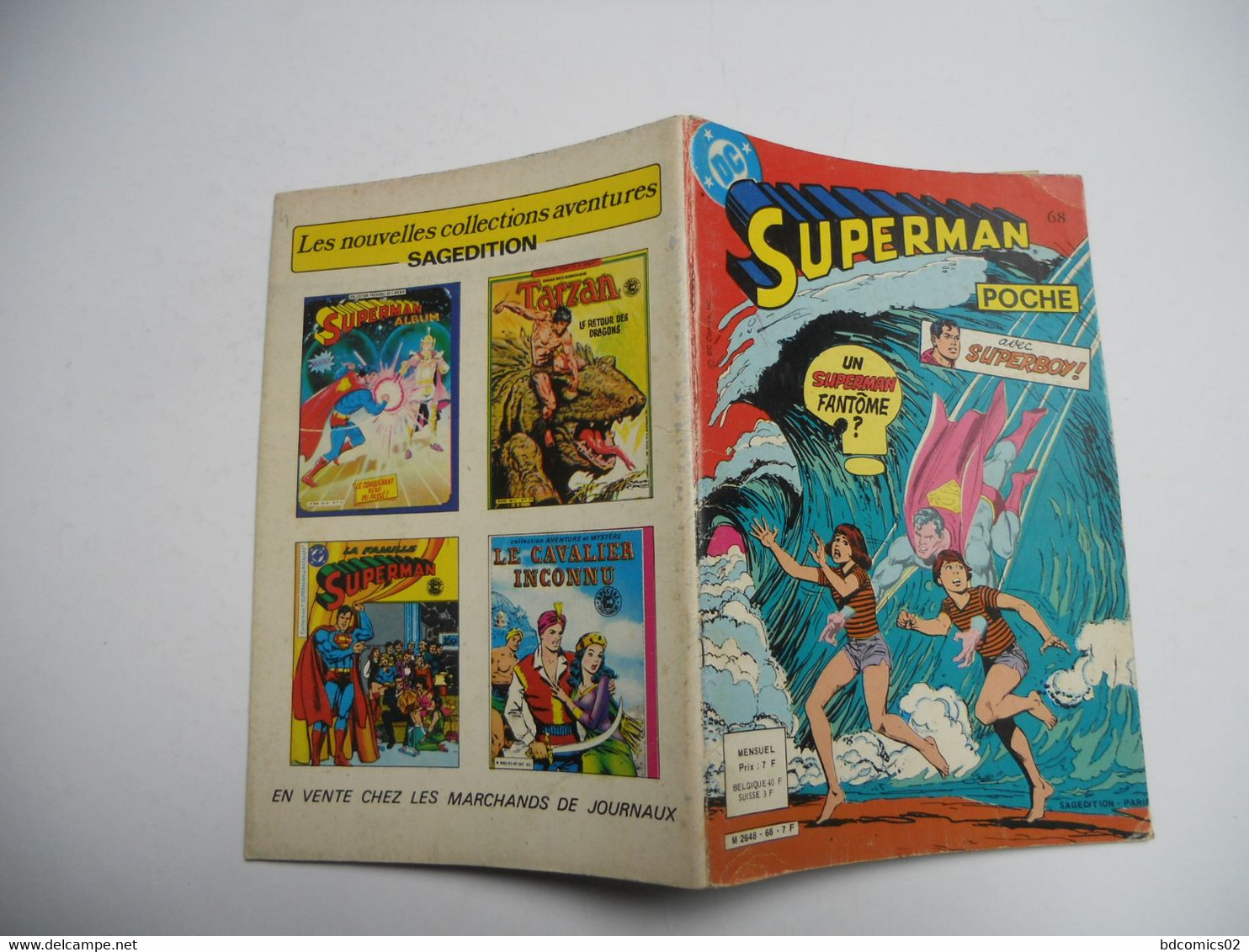 SUPERMAN - POCHE N°68 MENSUEL DC AVEC SUPERBOY SAGEDITION  1983 BE+ - Superman