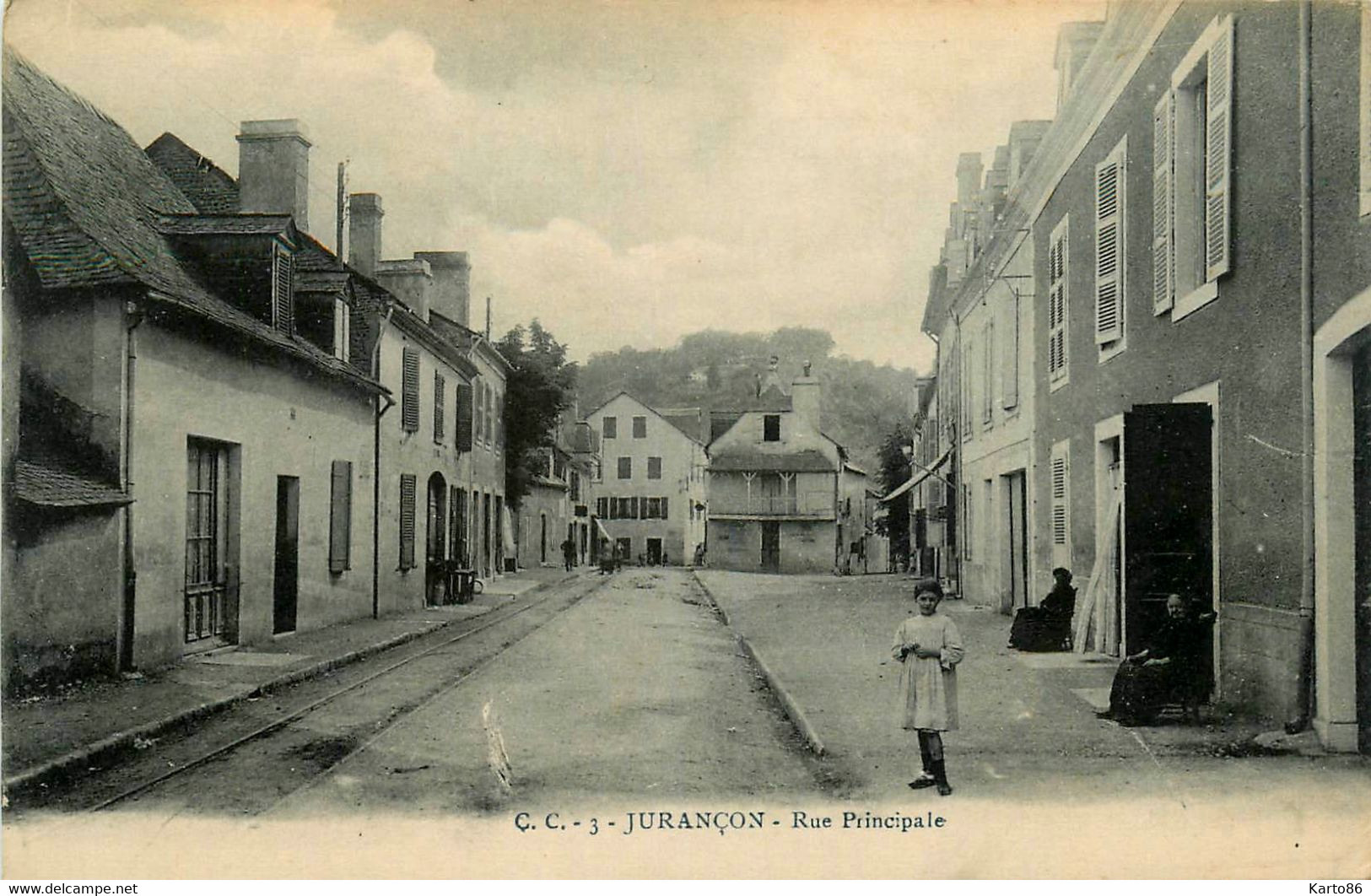 Jurançon * La Rue Principale Du Village * Villageois - Jurancon