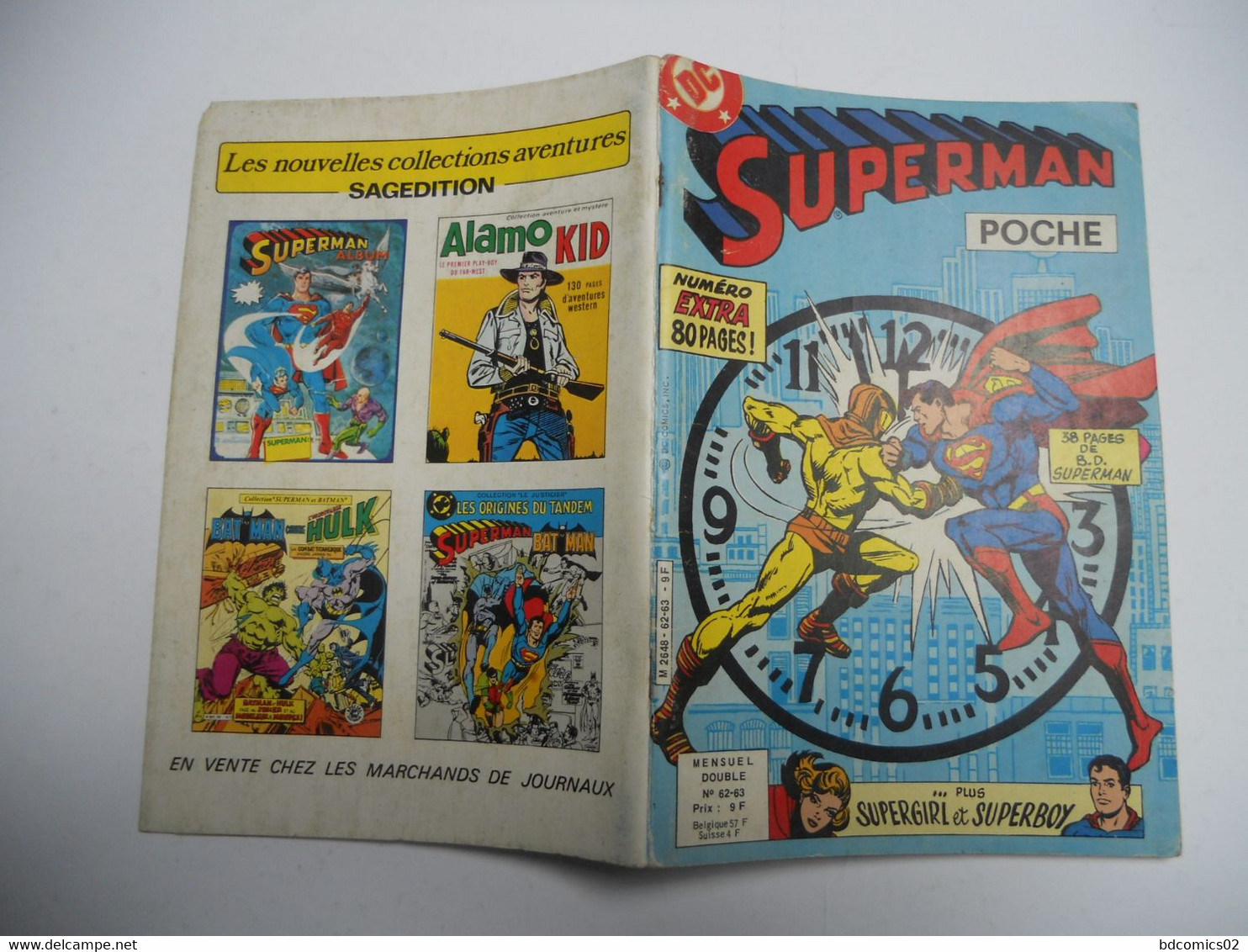 SUPERMAN POCHE DOUBLE N° 62-63 SUPERGIRL SUPERBOY SAGEDITION  1982 WOLFMAN  BE++ - Superman