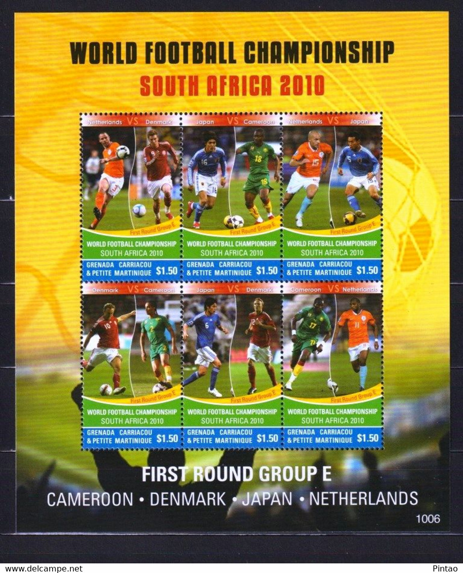 GRANADA CARRIACOU E PEQUENA MARTINICA 2010- MNH (FUTEBOL)_  DPT1150 - 2010 – South Africa