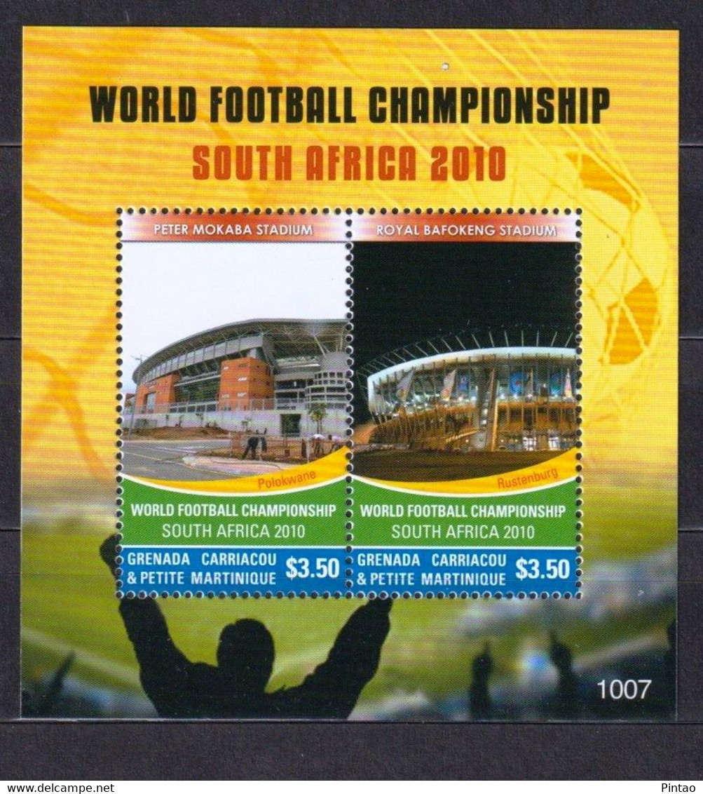 GRANADA CARRIACOU E PEQUENA MARTINICA 2010- MNH (FUTEBOL)_  DPT1150 - 2010 – South Africa