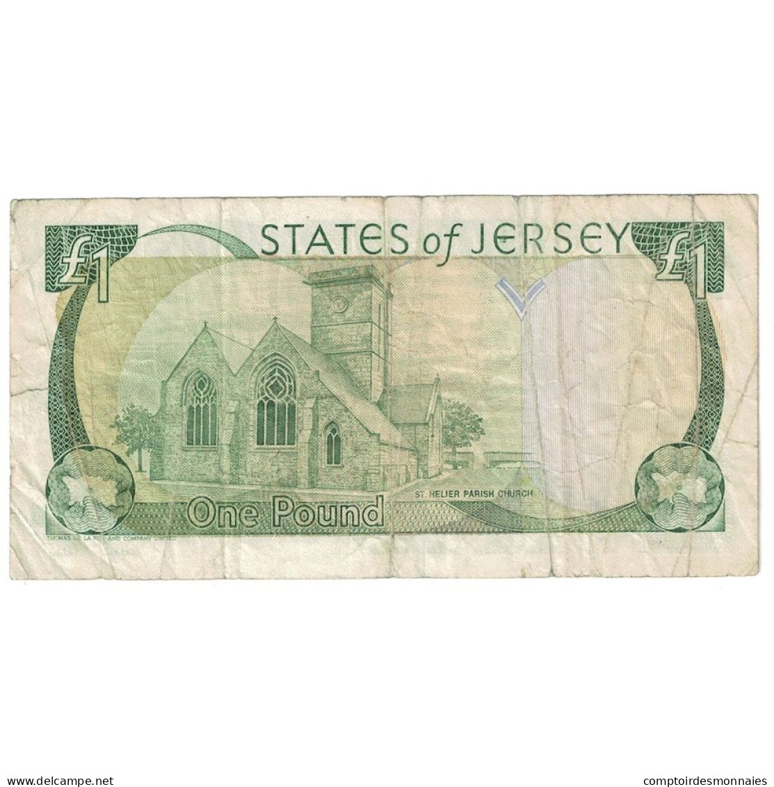 Billet, Jersey, 1 Pound, Undated (2000), KM:26a, TB - Jersey