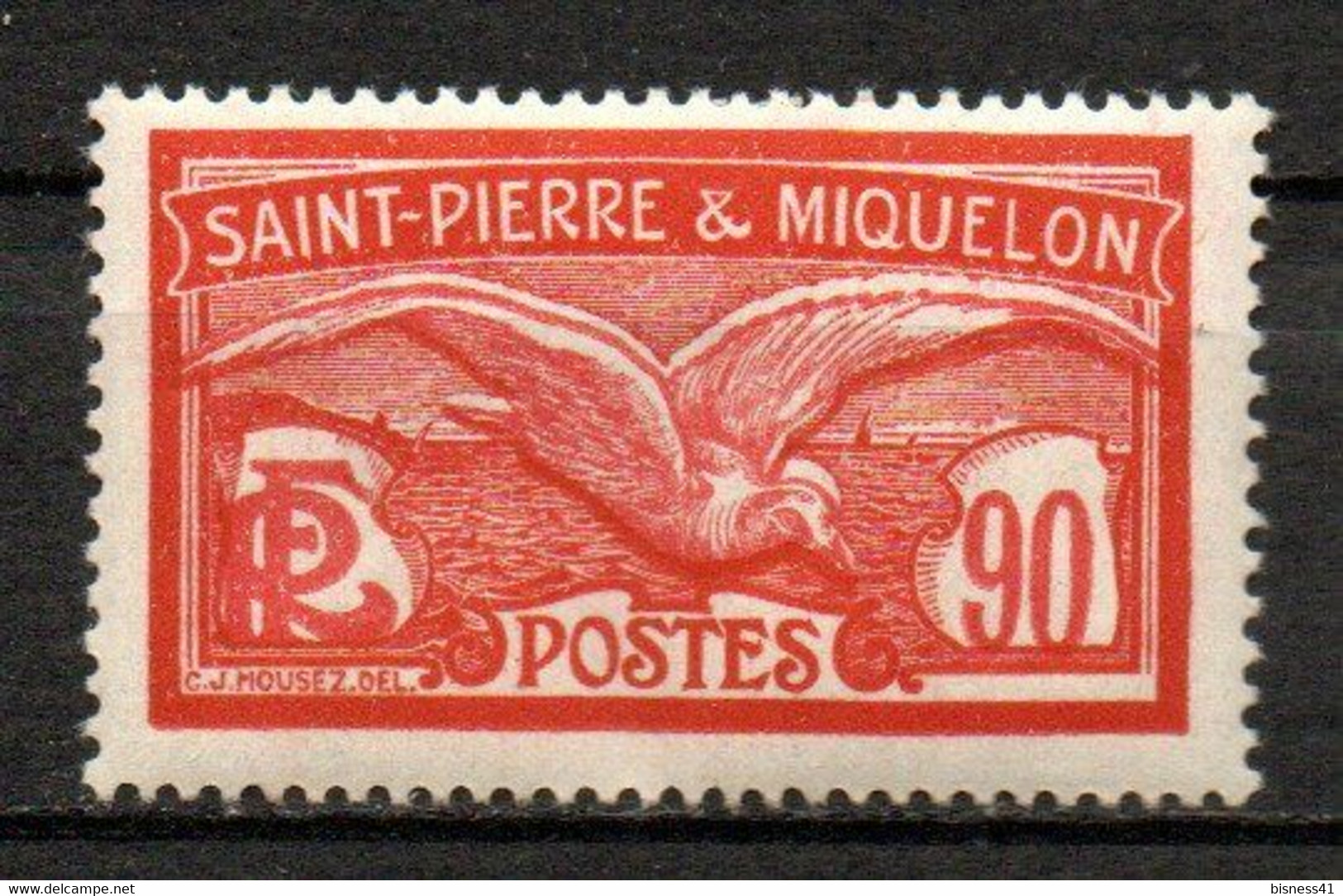 Col24 Colonies Saint Pierre & Miquelon SPM N° 129 Neuf X MH Cote 55,00€ - Neufs