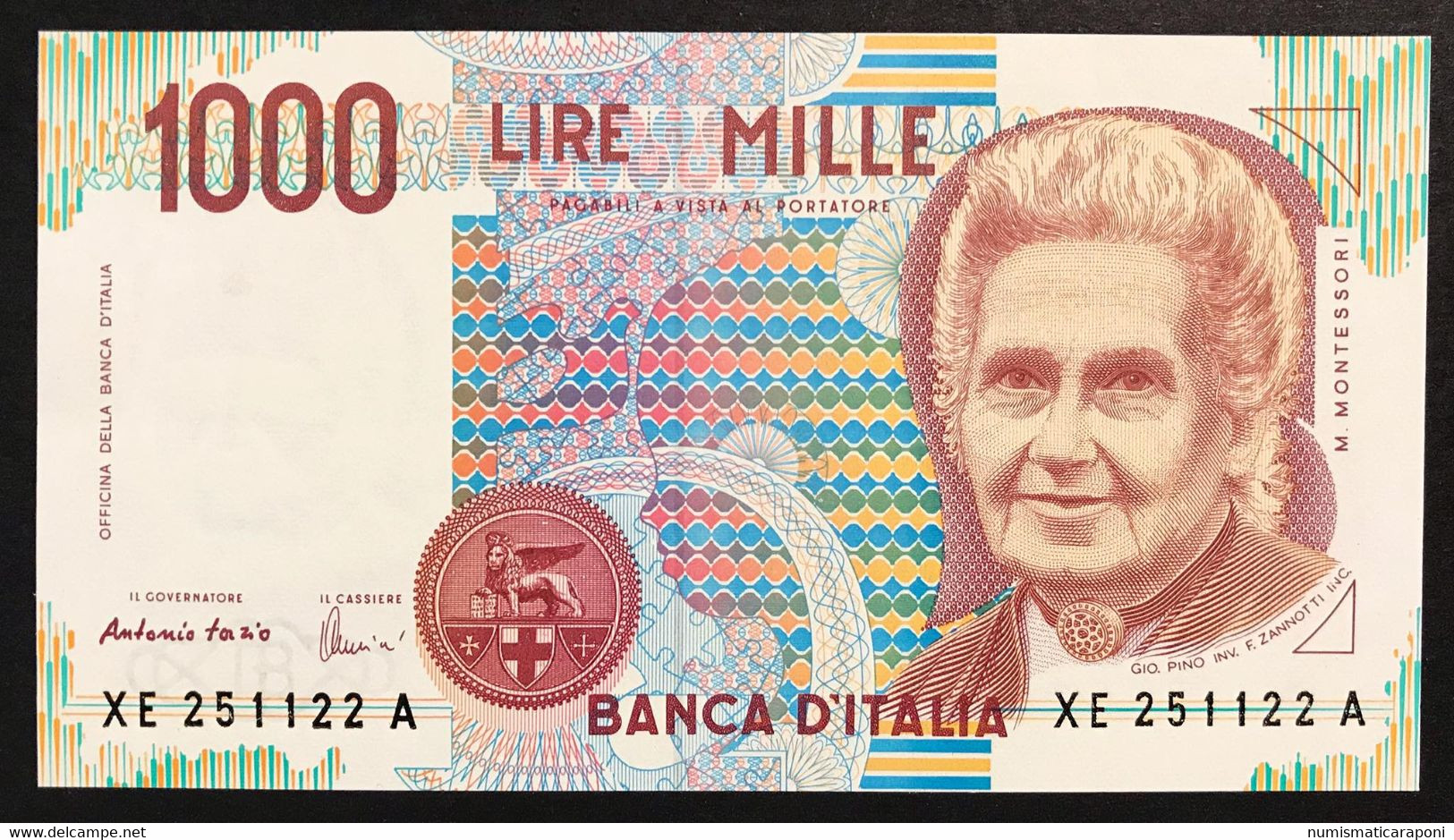 1000 Lire Montessori Serie Sostitutiva XE  1995 Fds LOTTO 3870 - Verzamelingen