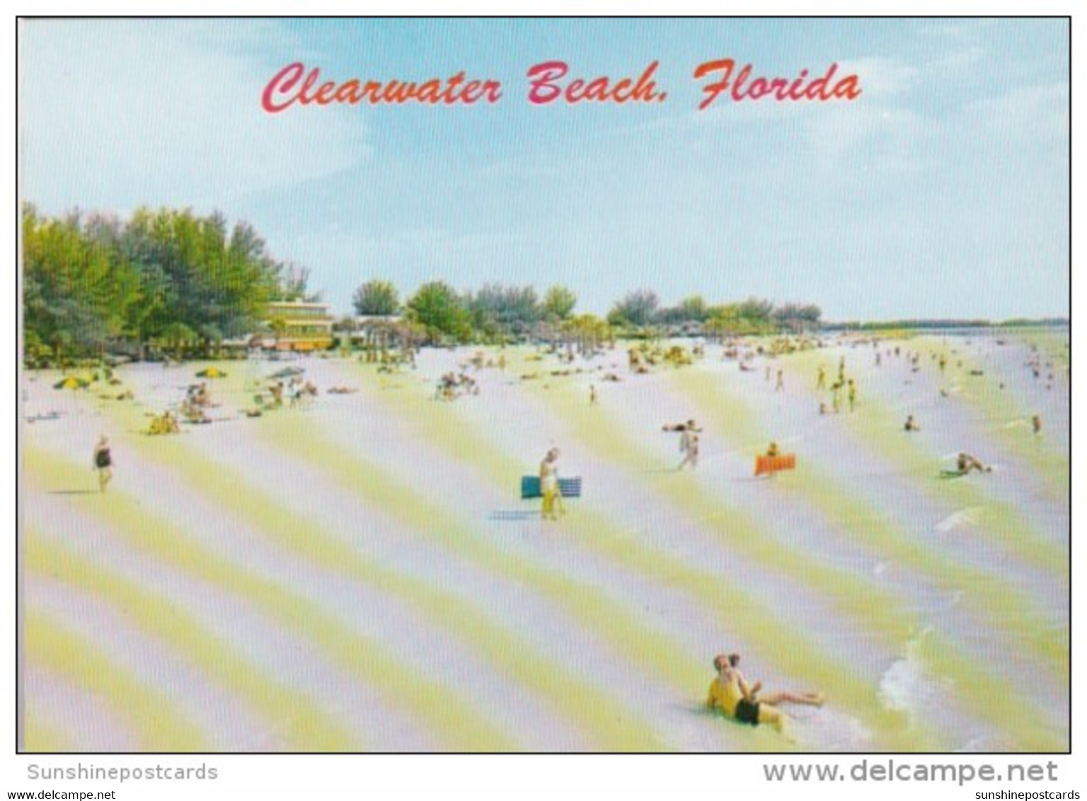 Florida Clearwater Beach Looking South From Fishing Pier - Clearwater