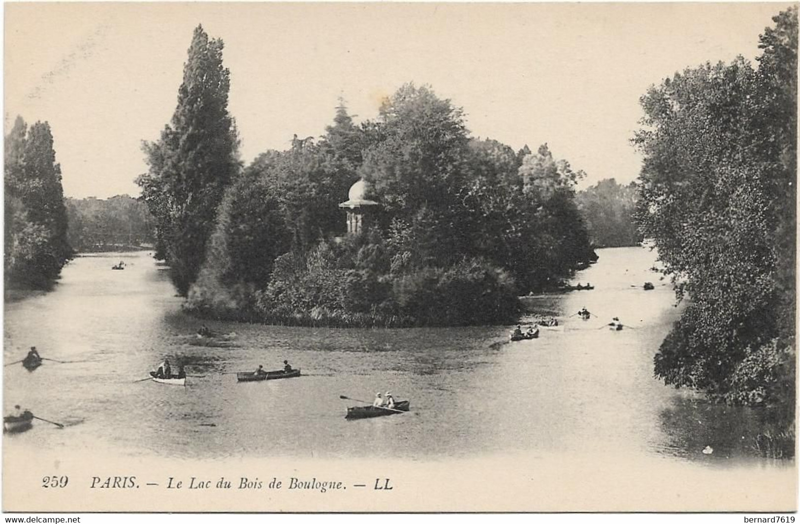 75 Paris 75016  -  Bois De Boulogne  - Le Lac - Arrondissement: 16