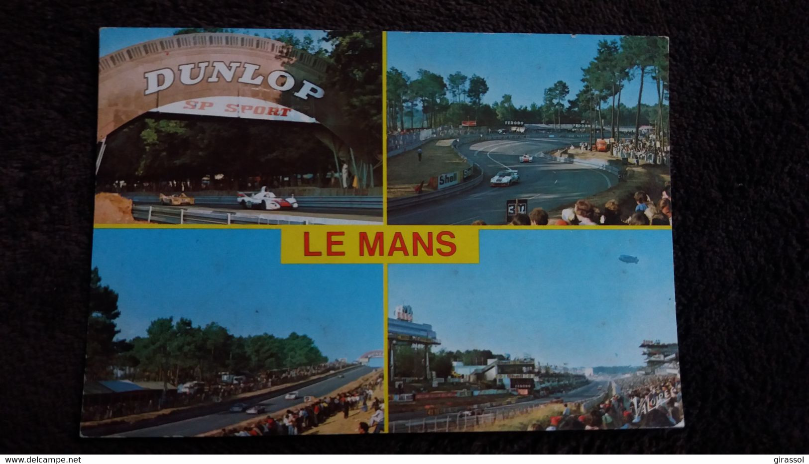 CPSM SPORT AUTOMOBILE 24 H DU MANS DIVERS ASPECTS DE LA CELEBRE COURSE AUTOMOBILE ED VALOIRE  DUNLOP - Le Mans