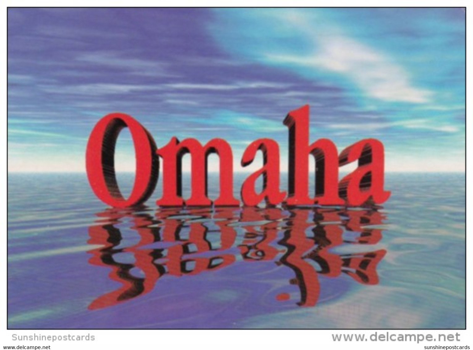 Nebraska Omaha Large Letters - Omaha