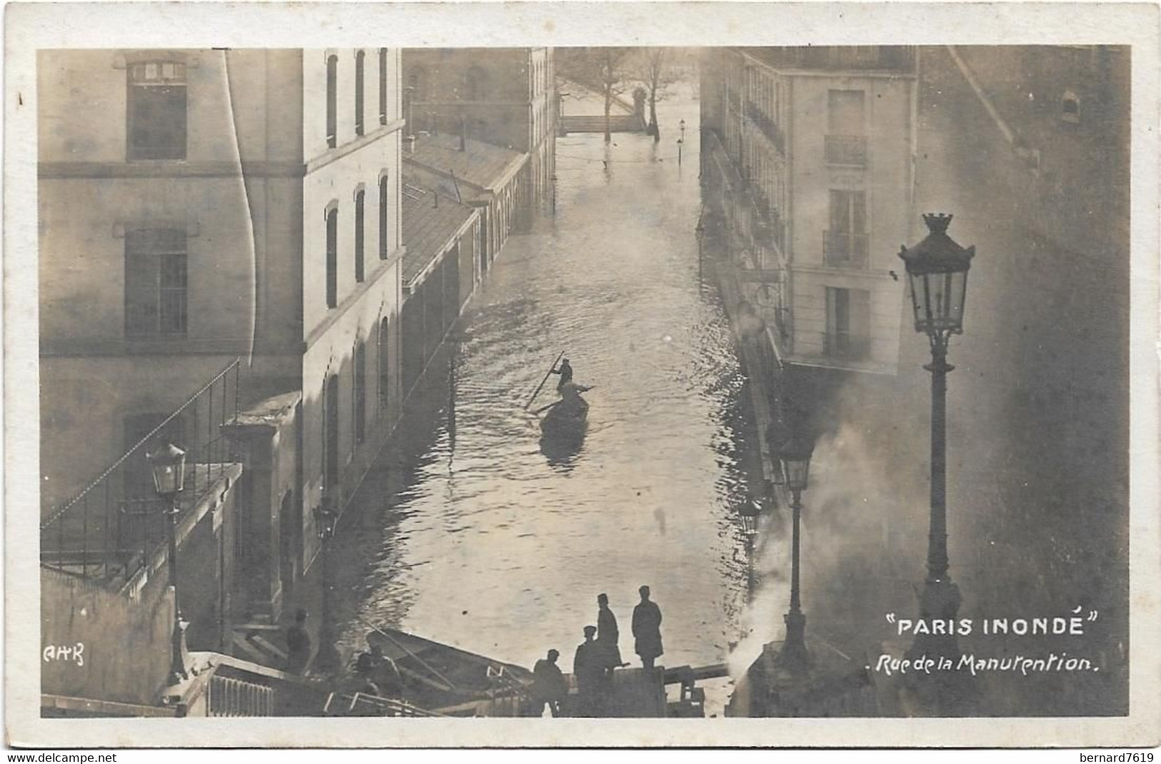 75 Paris 75016  -  Inondations 1910  - Rue De La Manutention - Arrondissement: 16