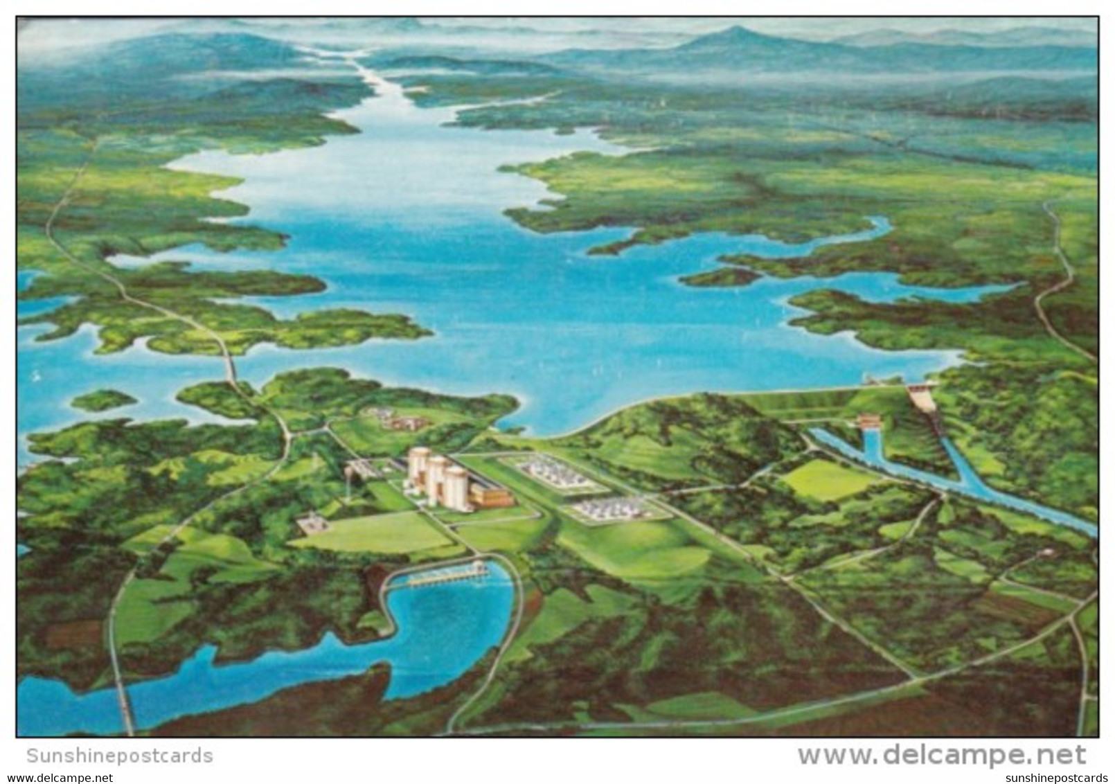 South Carolina Clemson Duke Power's Keowee-Toxaway Project Aerial View - Clemson