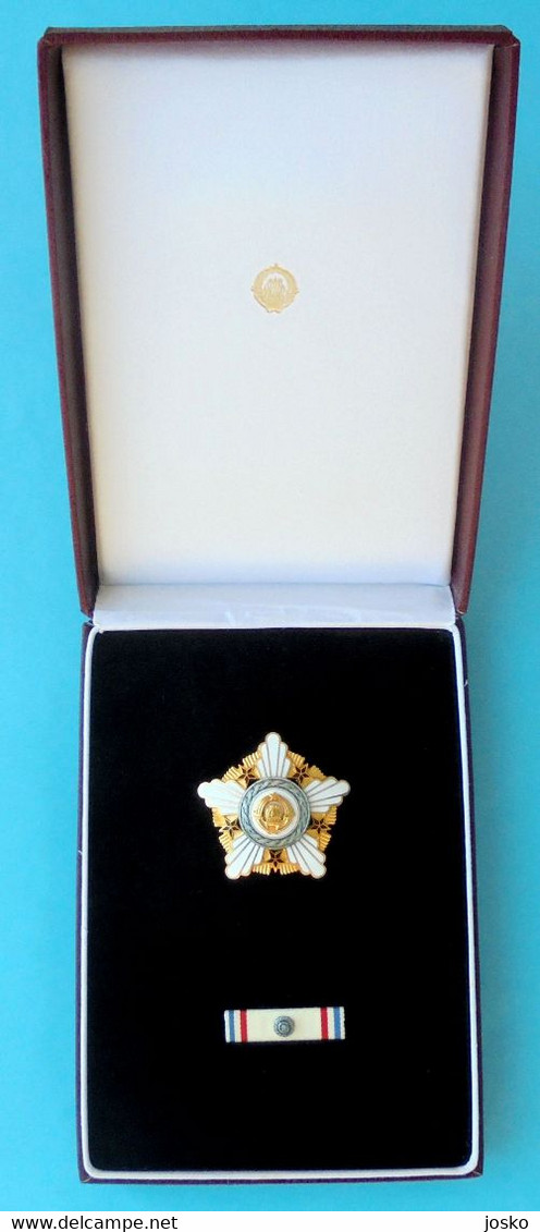 YUGOSLAVIA - ORDER OF THE REPUBLIC WITH SILVER WREATH (2nd Class) In Box * EXCELLENT * Jugoslawien Jugoslavia JNA Army - Other & Unclassified