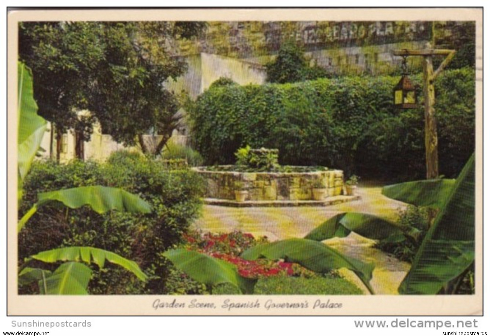 Texas San Antonio Garden Scene In Patio Of Spanish Governor's Palace 1965 - San Antonio